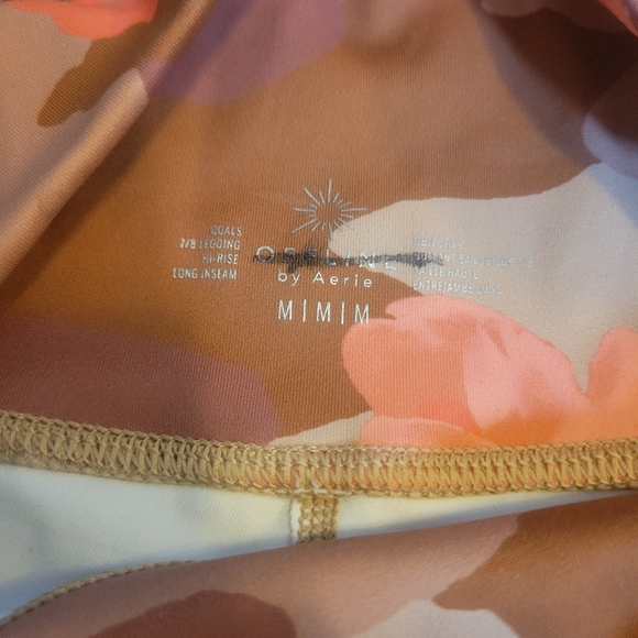 MIMI - Size Medium Bright Pink & Orange Workout / Yoga Tights Leggings - Picture 5 of 5